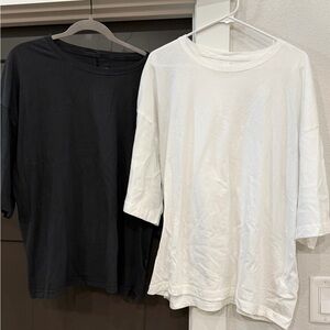 We The Free FP Black and White T-Shirt Set - Size L